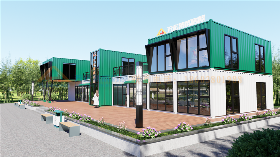 集装箱景区办公接待中心 游客中心集装箱房屋 集装箱景区售票厅